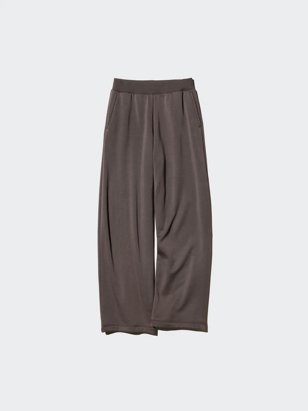 Брюки спортивные широкие из искусственного меха под овчину удлиненные, Uniqlo