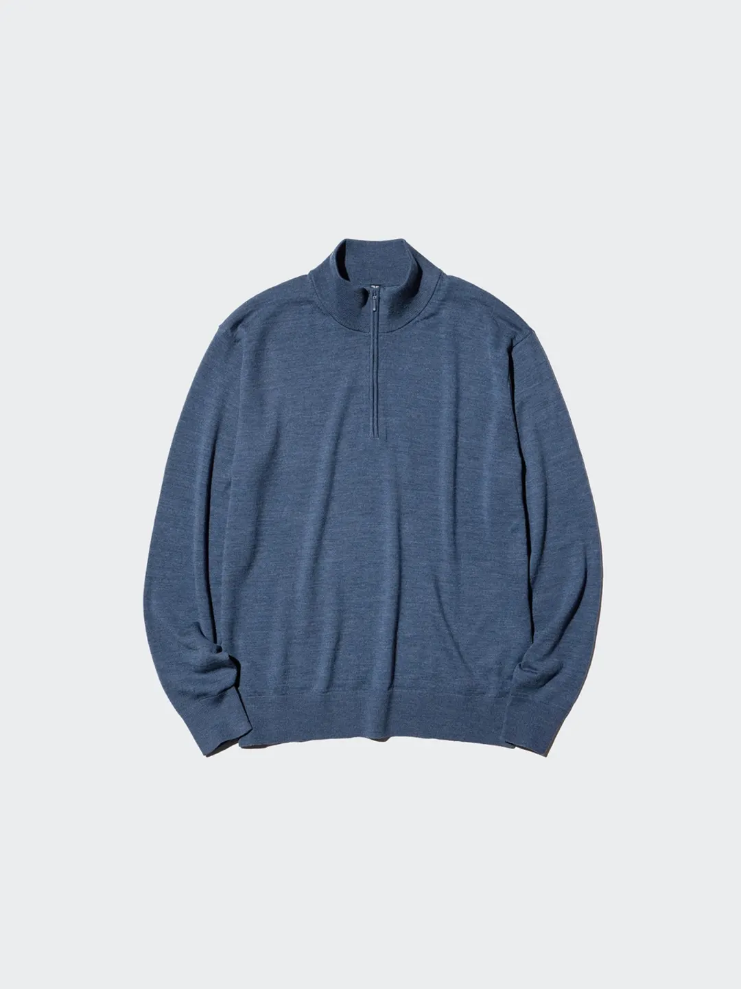 Джемпер из тонкой мериносовой шерсти на короткой молнии, Uniqlo