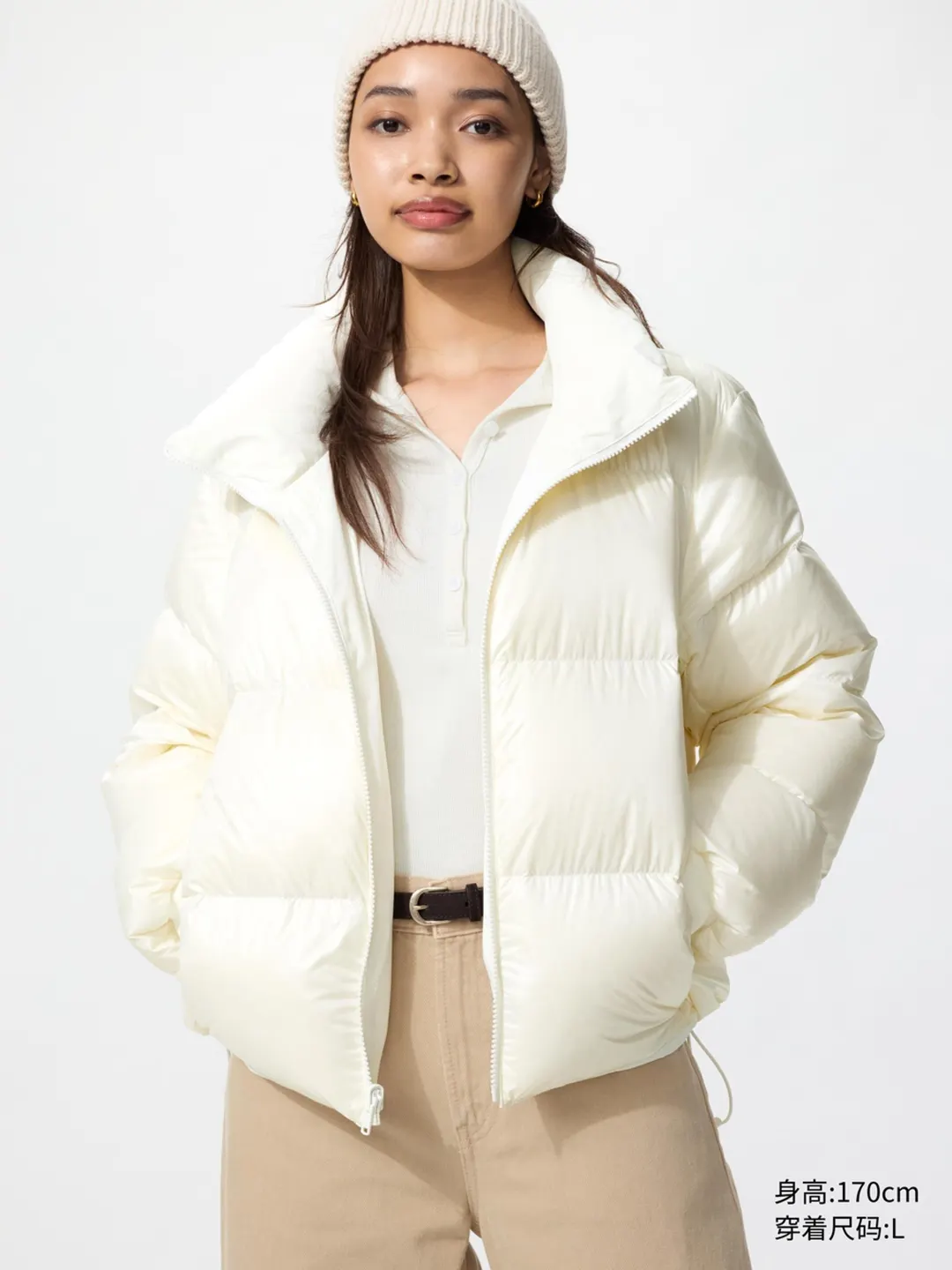 Куртка пуховая укороченная двусторонняя, Uniqlo