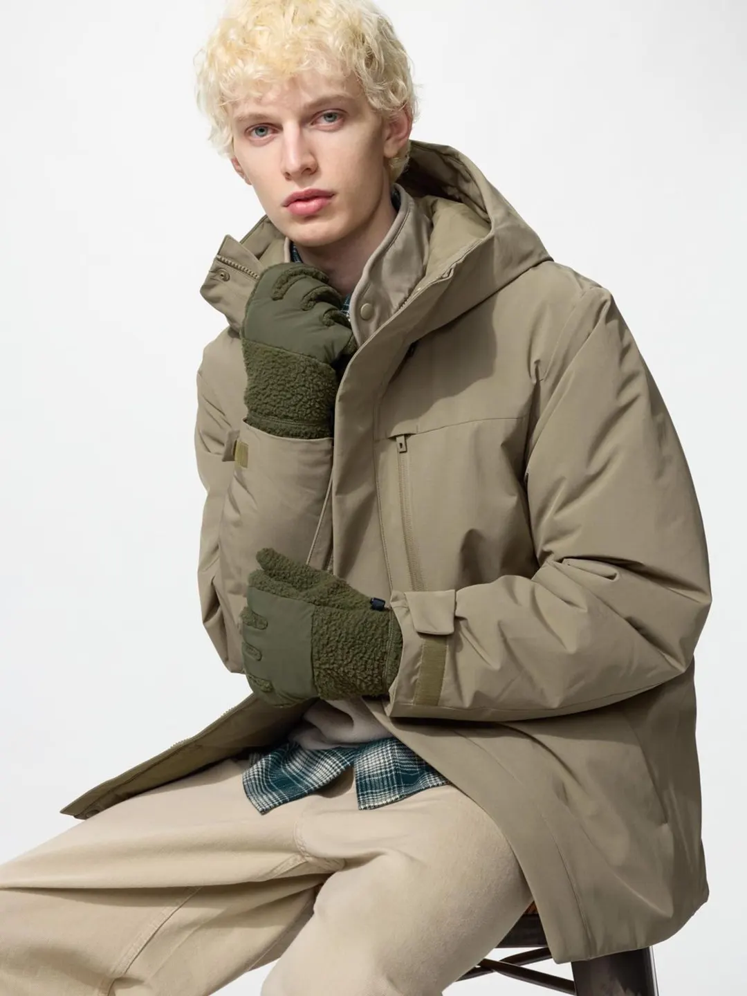 Перчатки HEATTECH ветрозащитные для сенсорных экранов, Uniqlo