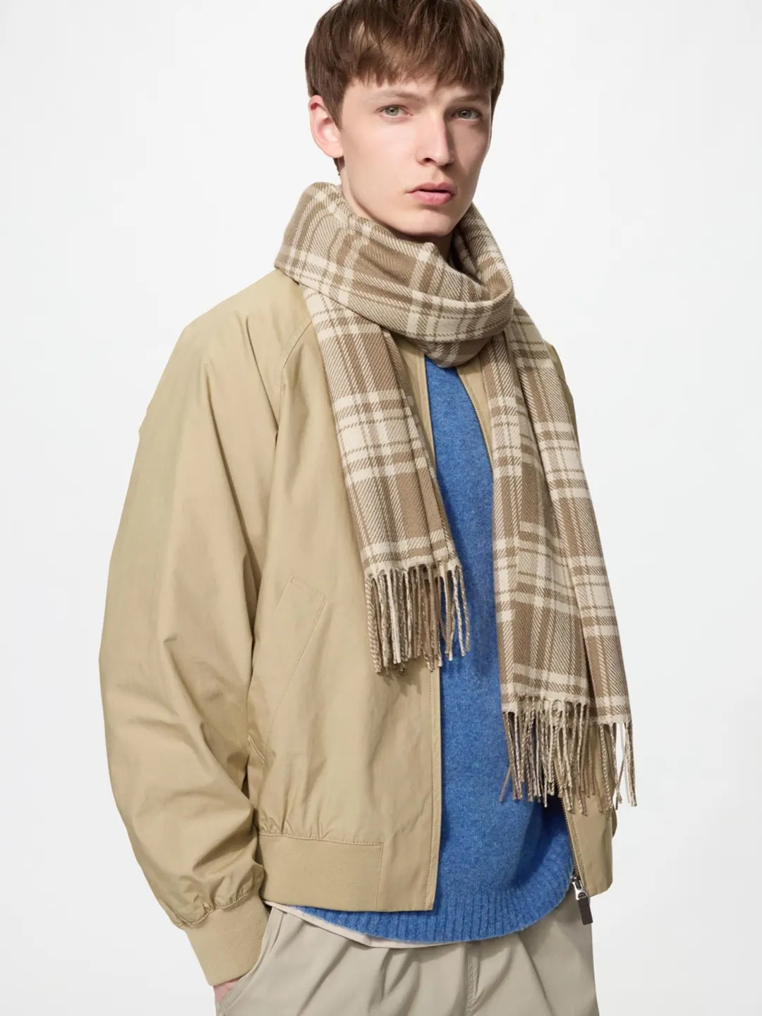 Шарф HEATTECH из смесовой шерсти, Uniqlo