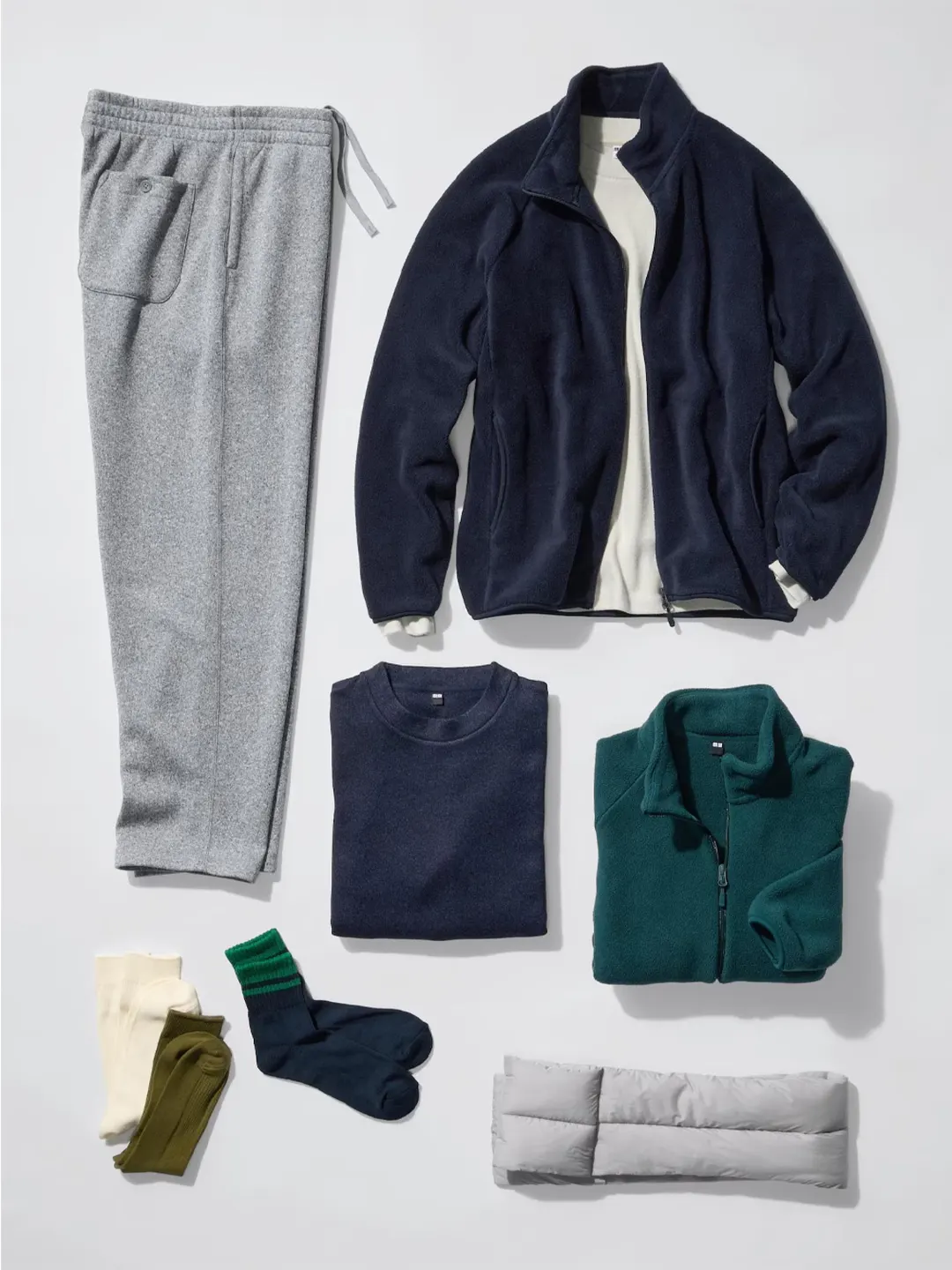 Джемпер из мягкого вязаного флиса с круглым вырезом, Uniqlo