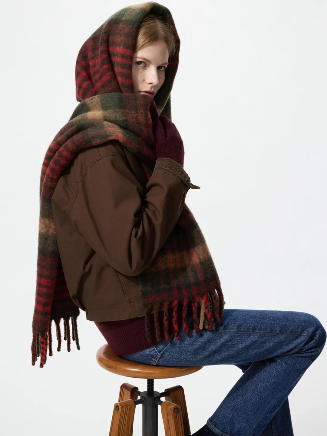 Шарф из пряжи souffle yarn, Uniqlo