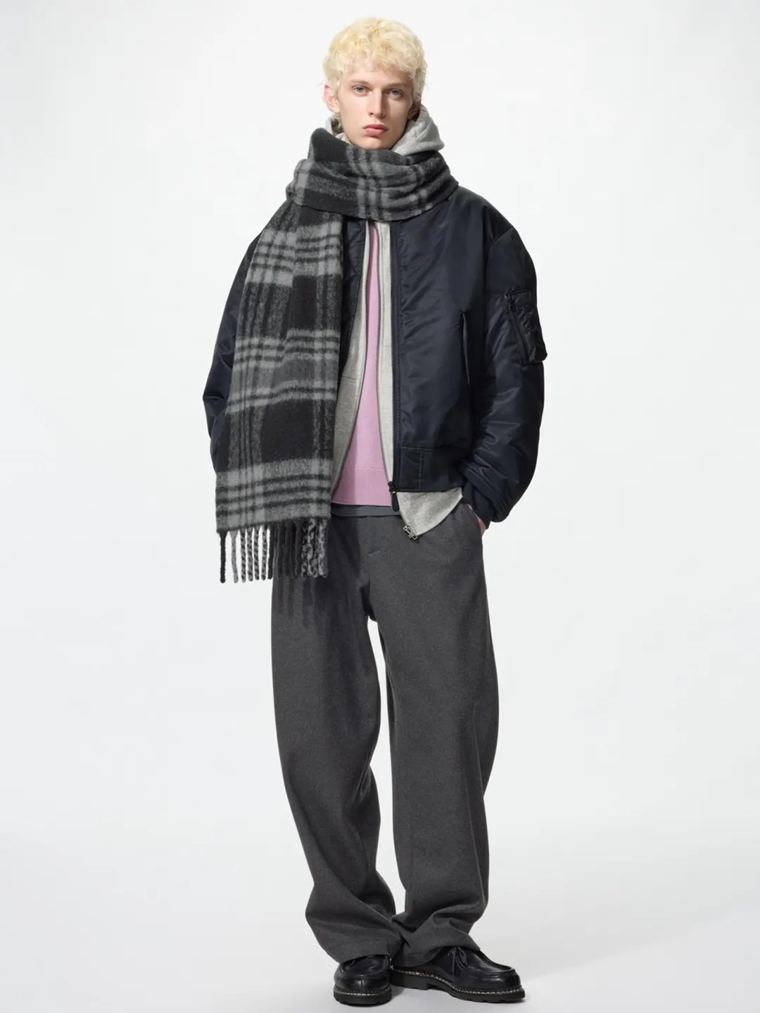 Шарф из пряжи souffle yarn, Uniqlo