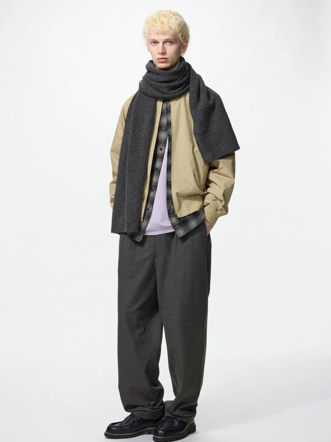 Шарф из пряжи souffle yarn, Uniqlo