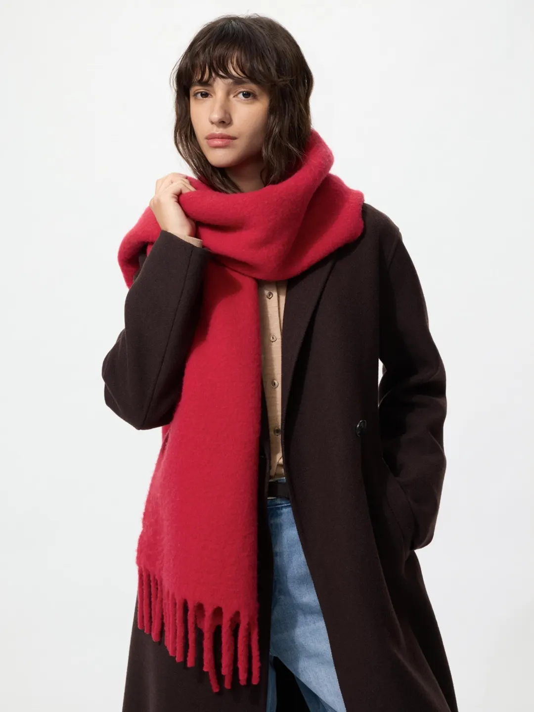 Шарф из пряжи souffle yarn, Uniqlo