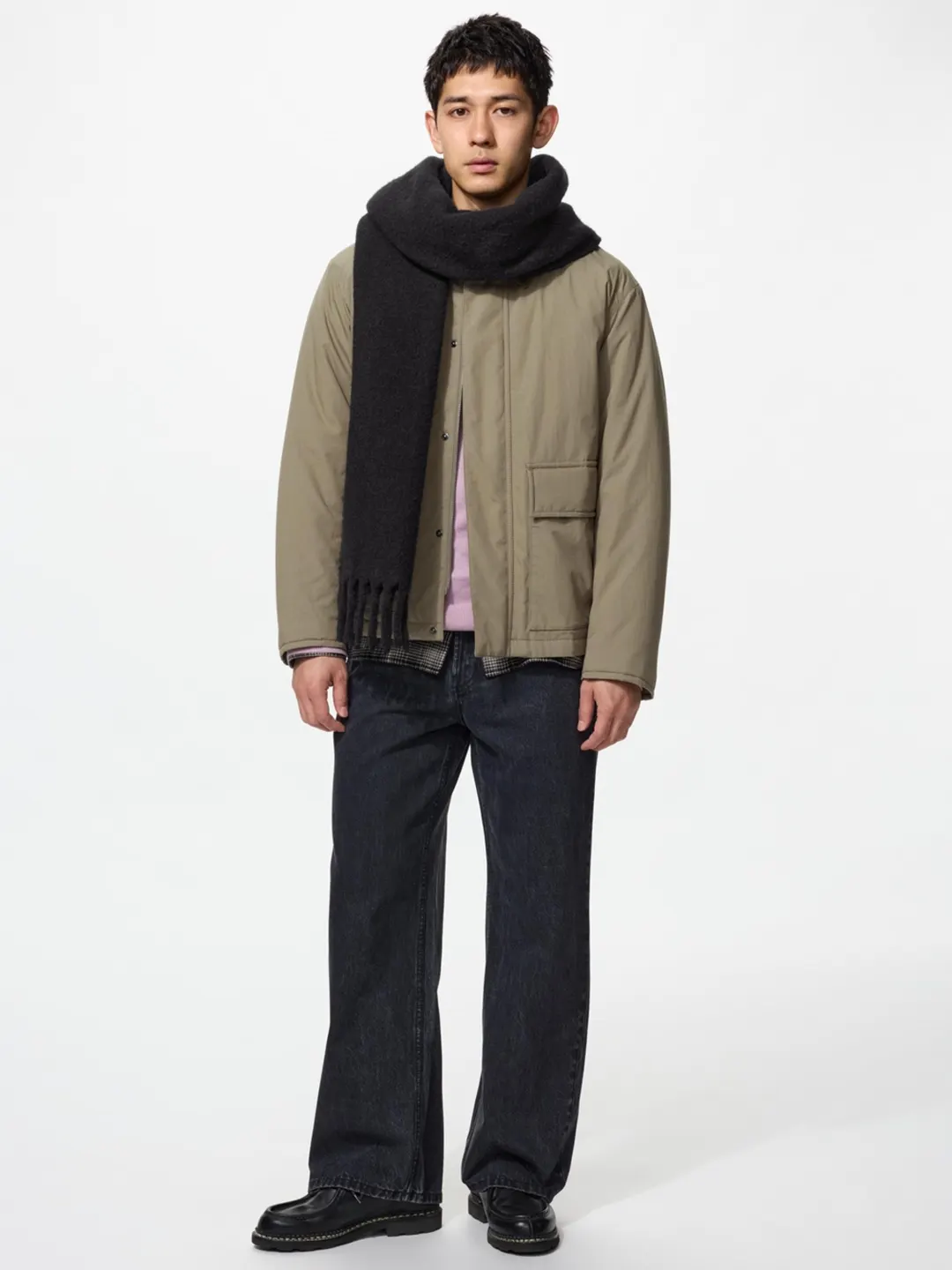 Шарф из пряжи souffle yarn, Uniqlo
