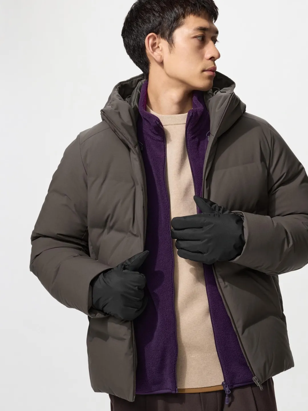Перчатки HEATTECH ветрозащитные для сенсорных экранов, Uniqlo