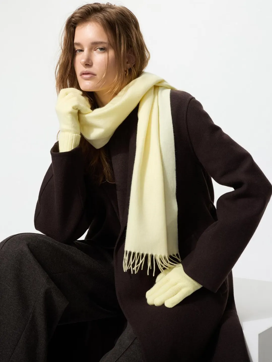 Перчатки кашемировые, Uniqlo