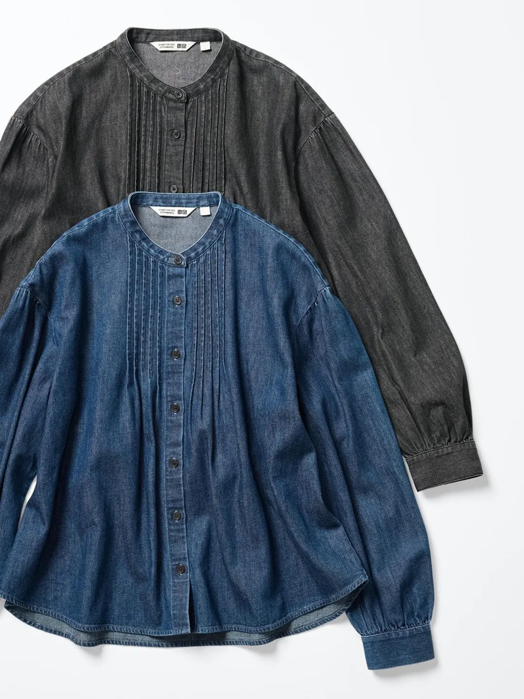 Рубашка джинсовая с эффектом стирки, Uniqlo