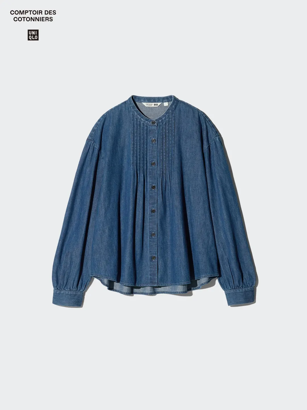 Рубашка джинсовая с эффектом стирки, Uniqlo
