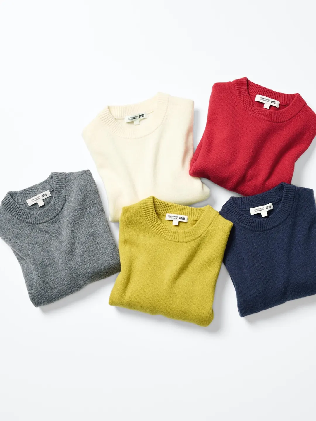 Джемпер из мягкой овечьей шерсти с круглым вырезом, Uniqlo
