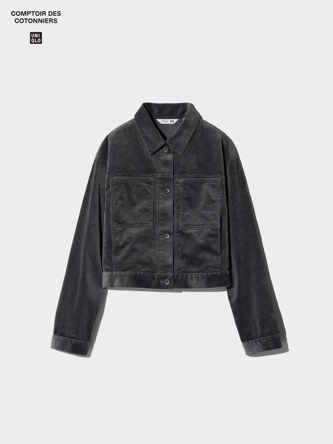 Укороченная вельветовая куртка, Uniqlo