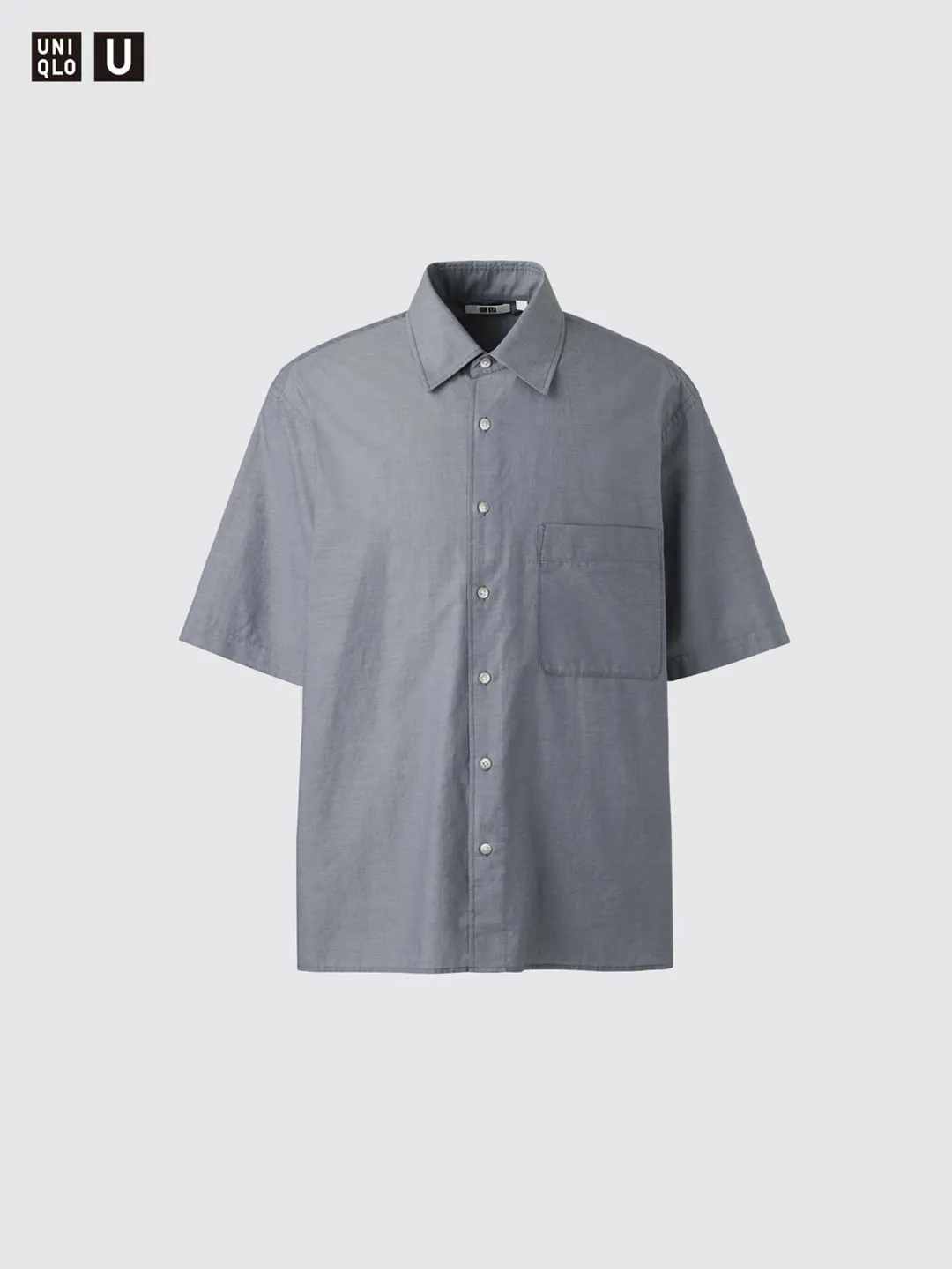 Рубашка свободного кроя с коротким рукавом, Uniqlo