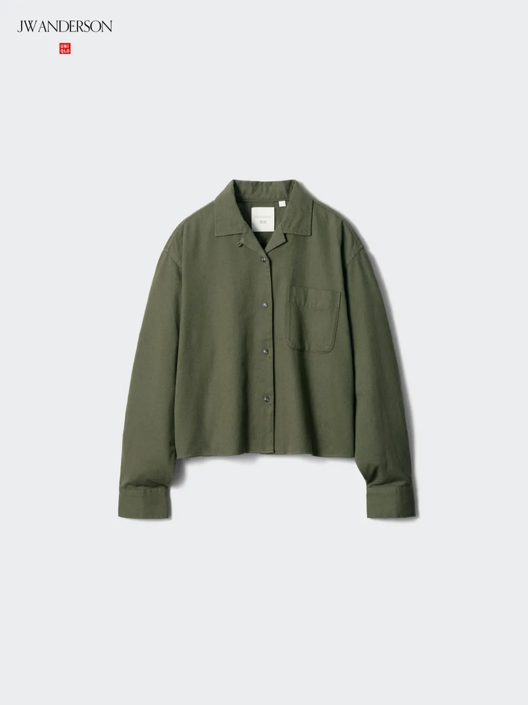 Фланелевая рубашка прямого кроя с длинными рукавами, Uniqlo