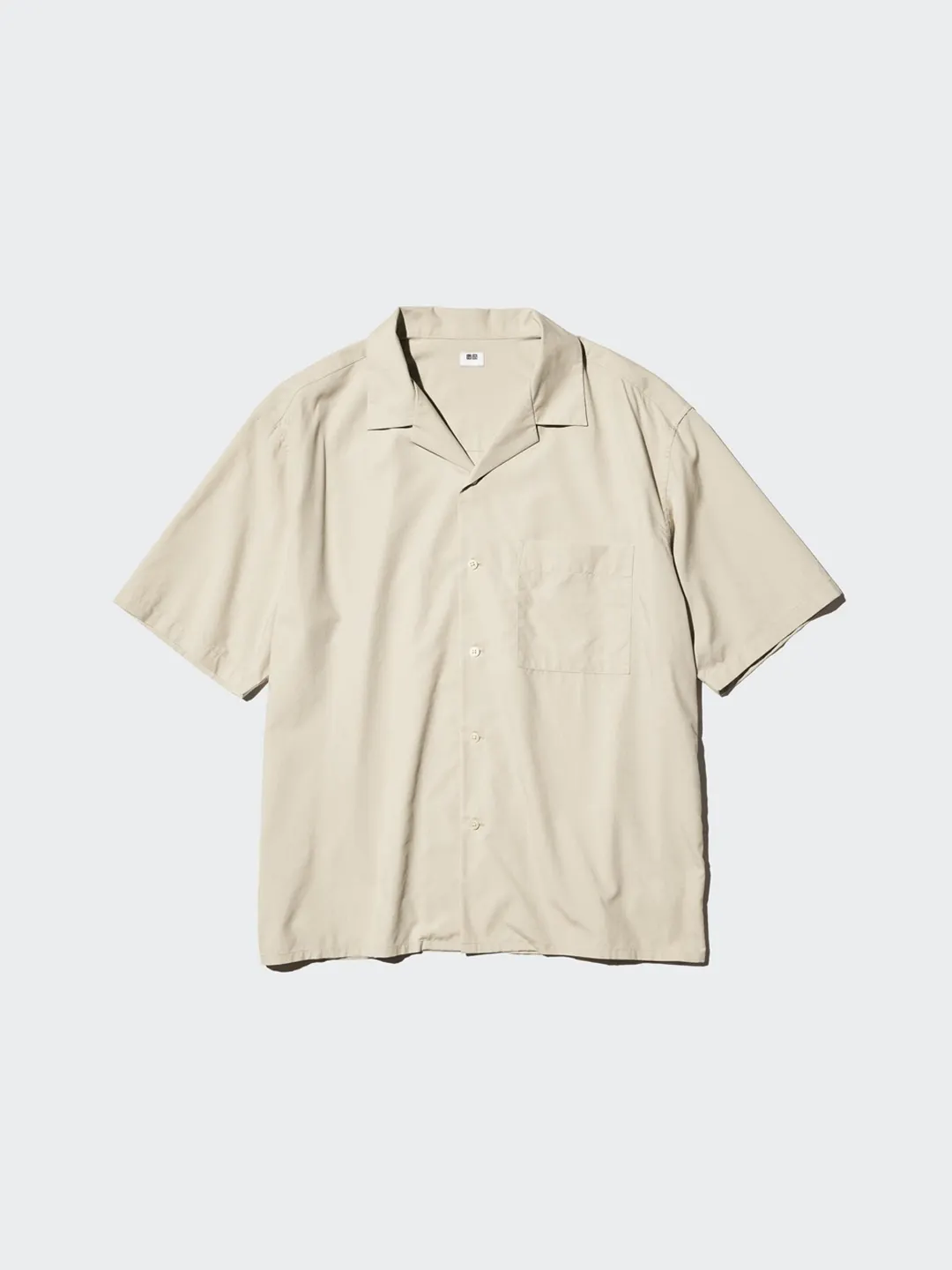 Рубашка из смесового модала с отложным воротником, Uniqlo
