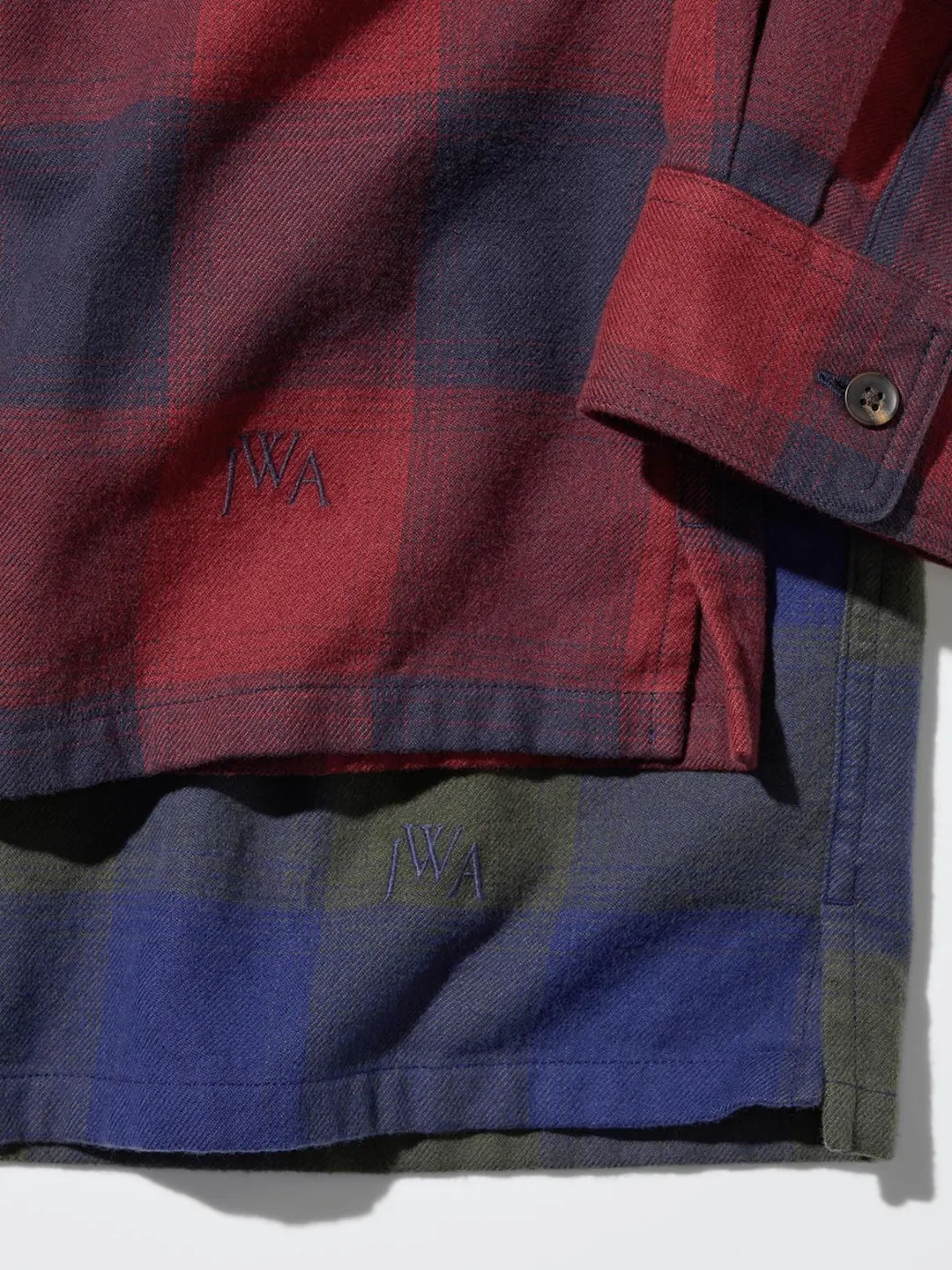 Фланелевая рубашка в клетку с двумя карманами, Uniqlo