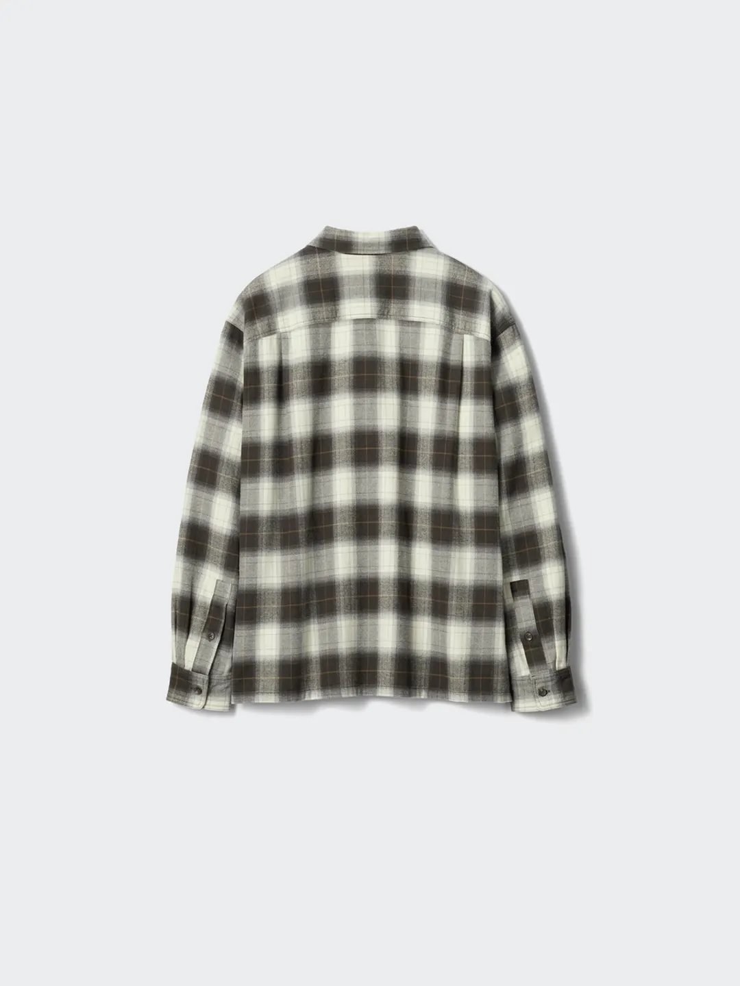 Фланелевая рубашка в клетку с двумя карманами, Uniqlo