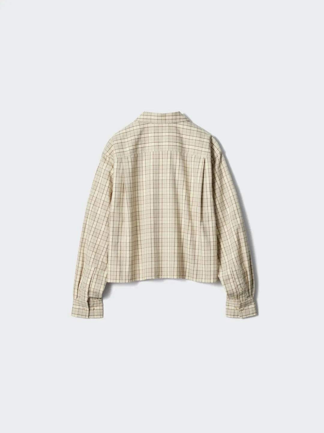 Фланелевая рубашка прямого кроя в клетку, Uniqlo