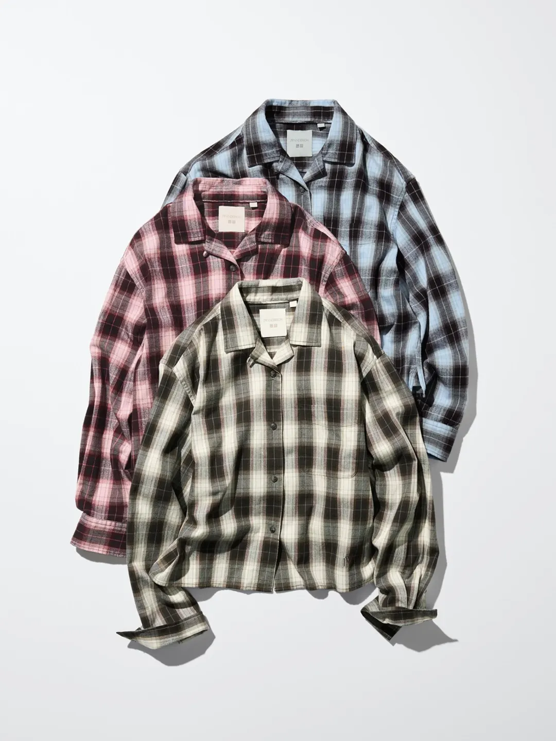 Фланелевая рубашка прямого кроя в клетку, Uniqlo