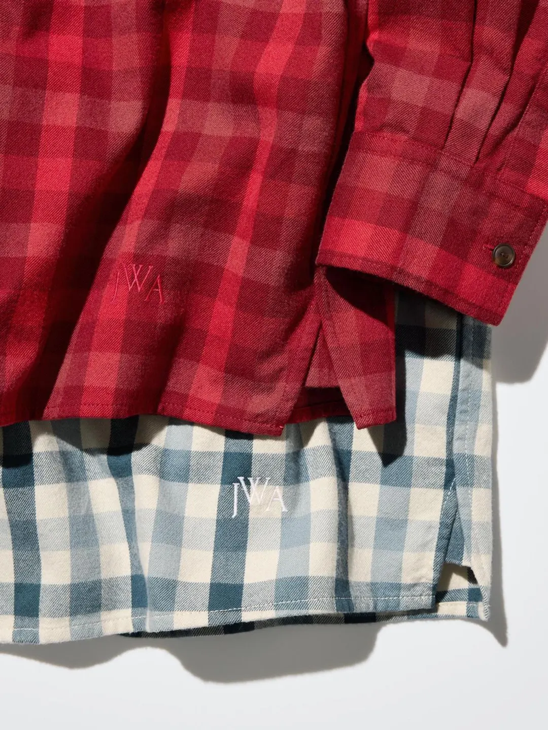 Фланелевая рубашка прямого кроя в клетку, Uniqlo