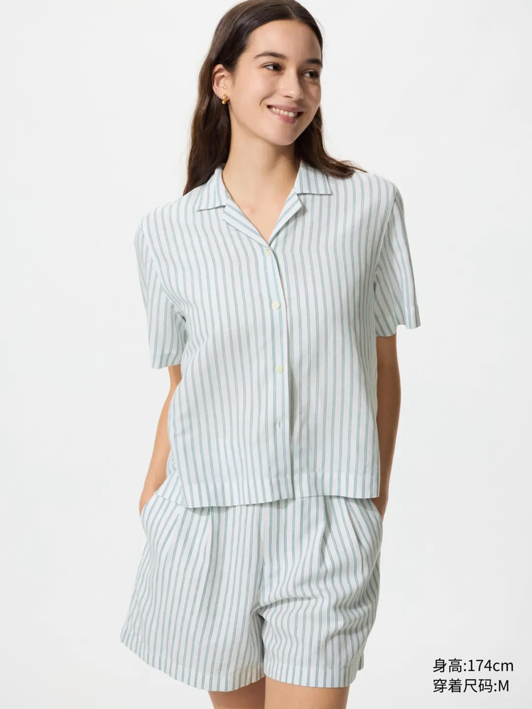 Шорты из льна и хлопка, Uniqlo