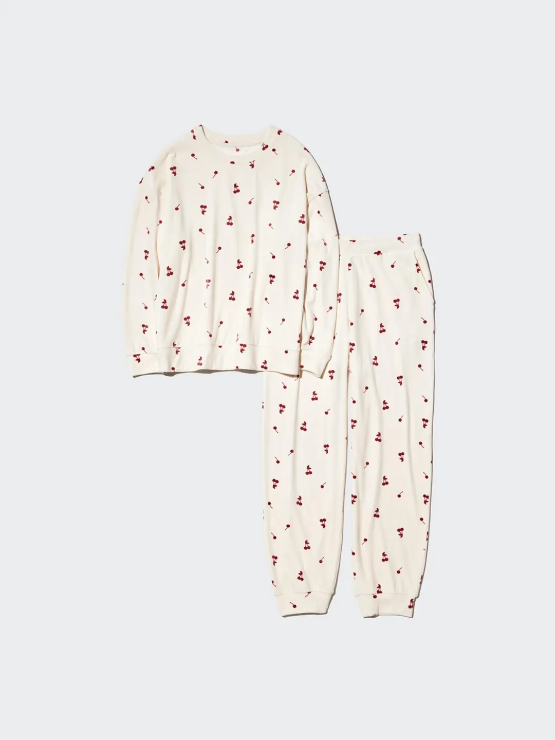 Мягкий эластичный костюм с принтом и брюками, Uniqlo
