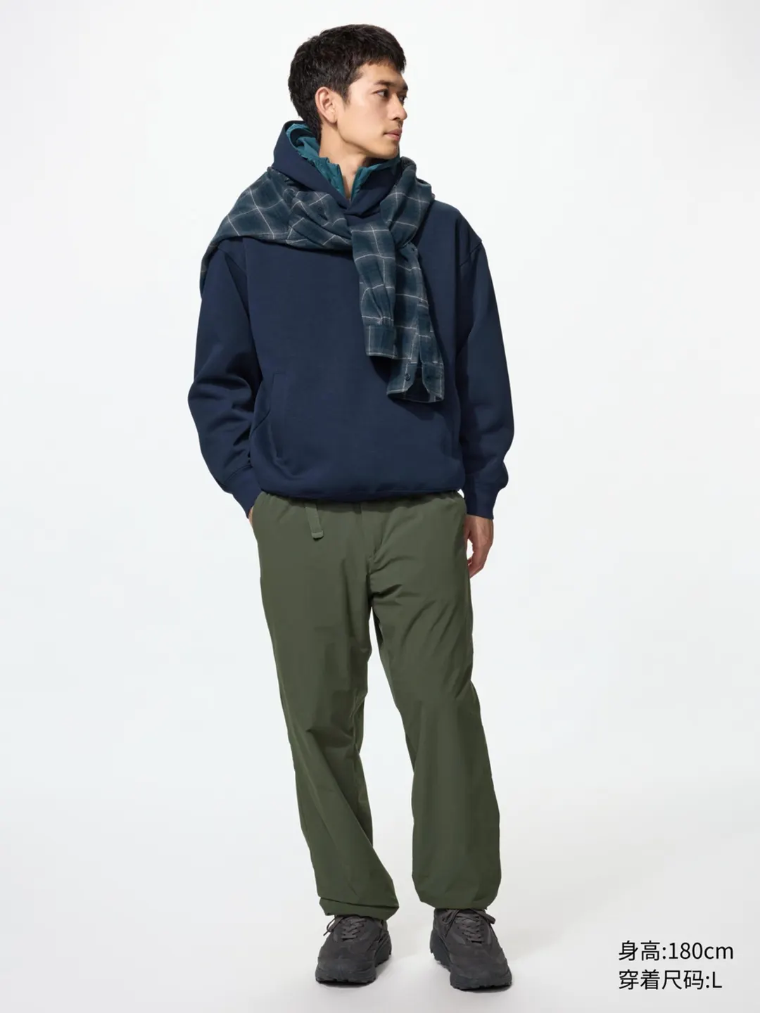 Брюки повседневные утепленные удлиненные, Uniqlo