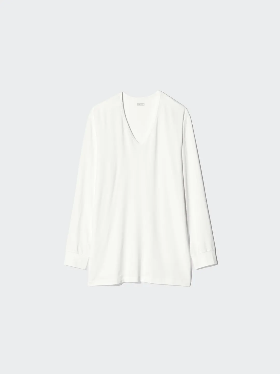 Футболка HEATTECH с V-образным вырезом и рукавами 3/4, Uniqlo
