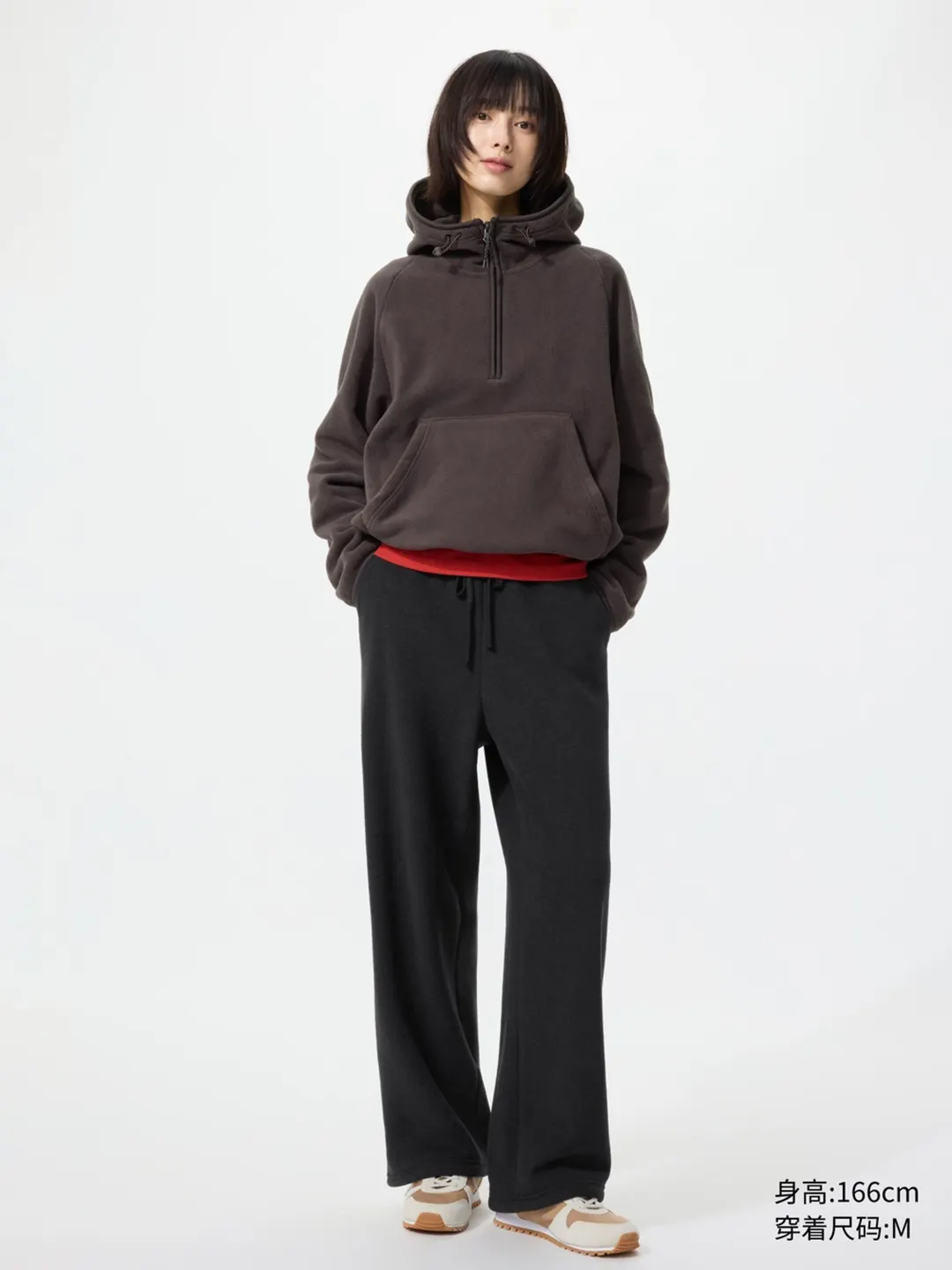 Брюки из флиса свободного кроя, Uniqlo