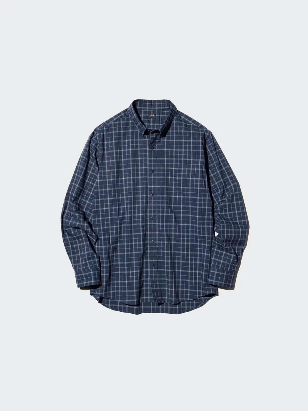 Рубашка в клетку из высококачественного длинноволокнистого хлопка, Uniqlo