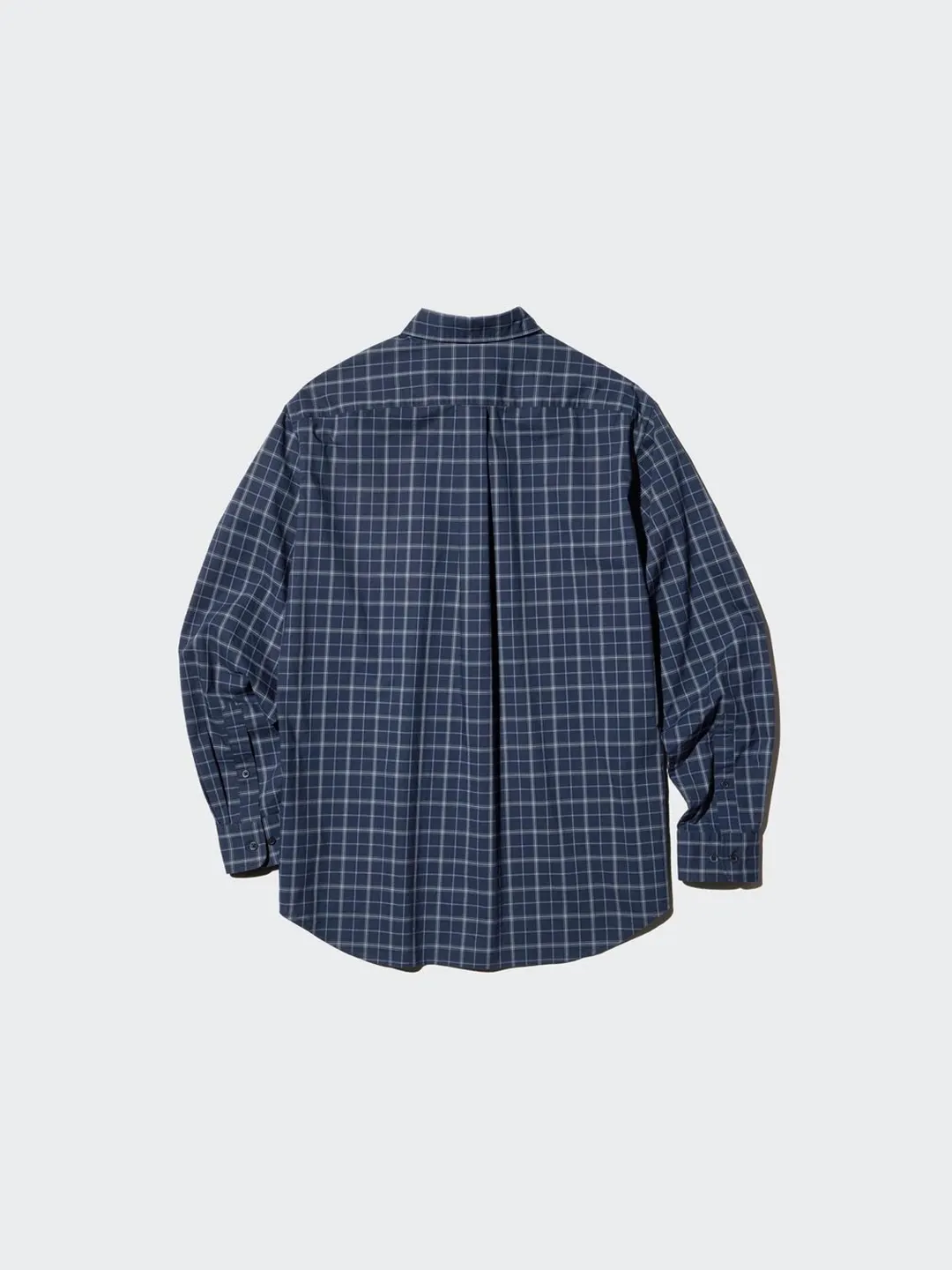 Рубашка в клетку из высококачественного длинноволокнистого хлопка, Uniqlo
