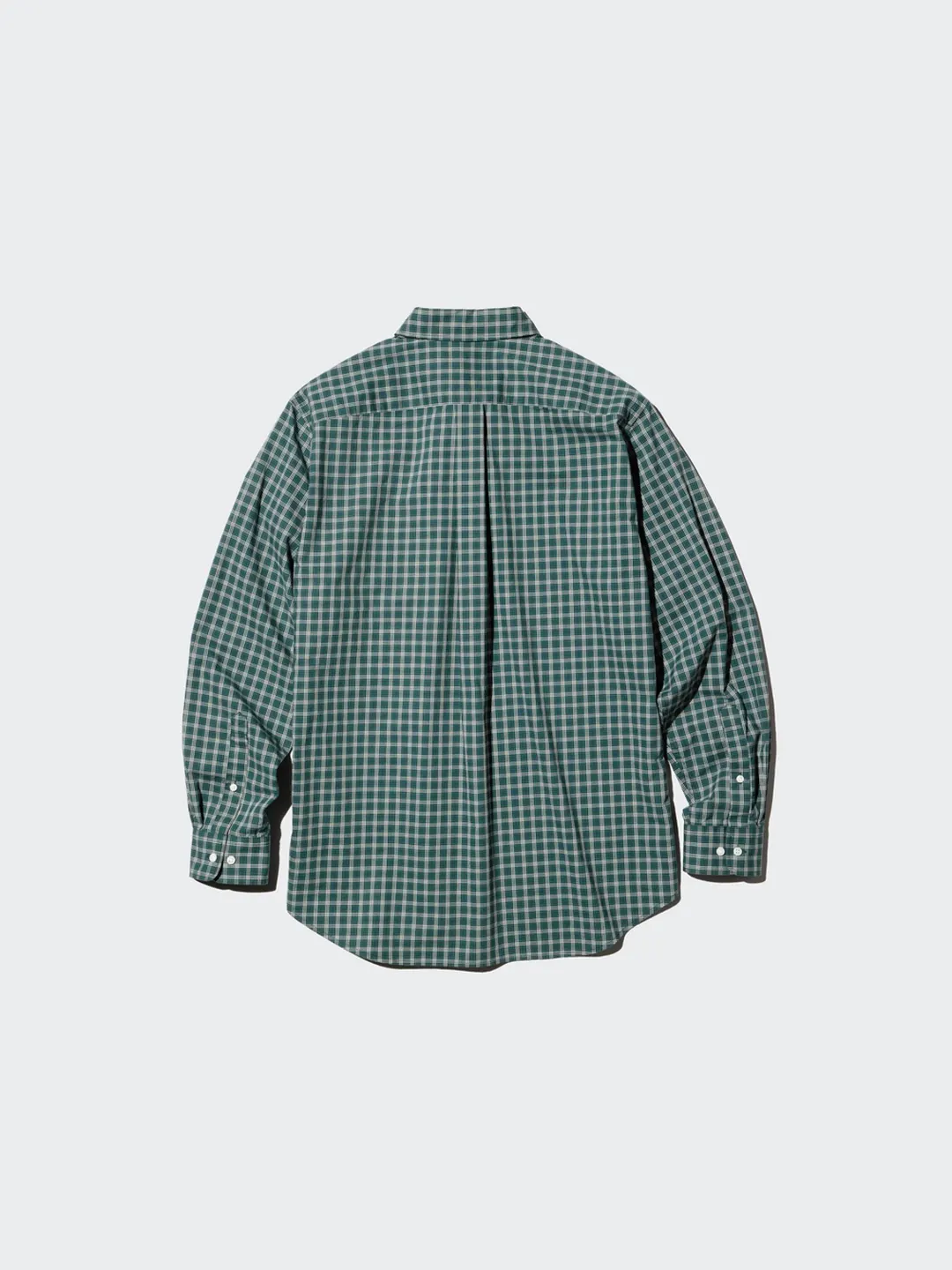 Рубашка в клетку из высококачественного длинноволокнистого хлопка, Uniqlo