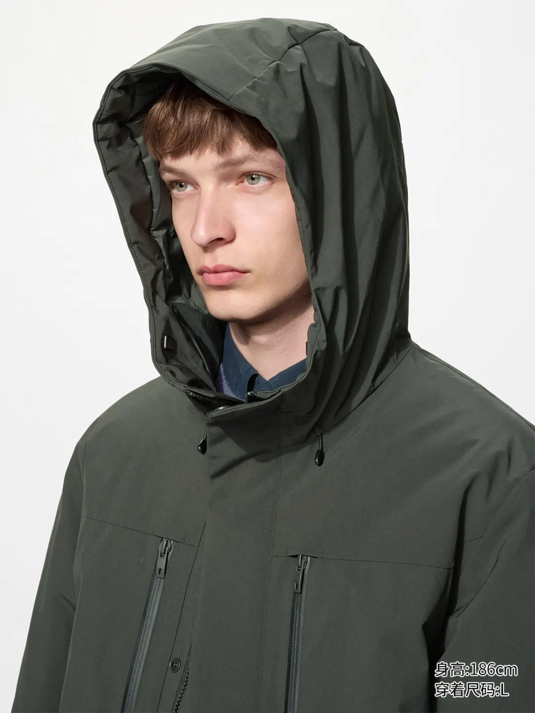 Функциональная многослойная куртка с капюшоном, Uniqlo