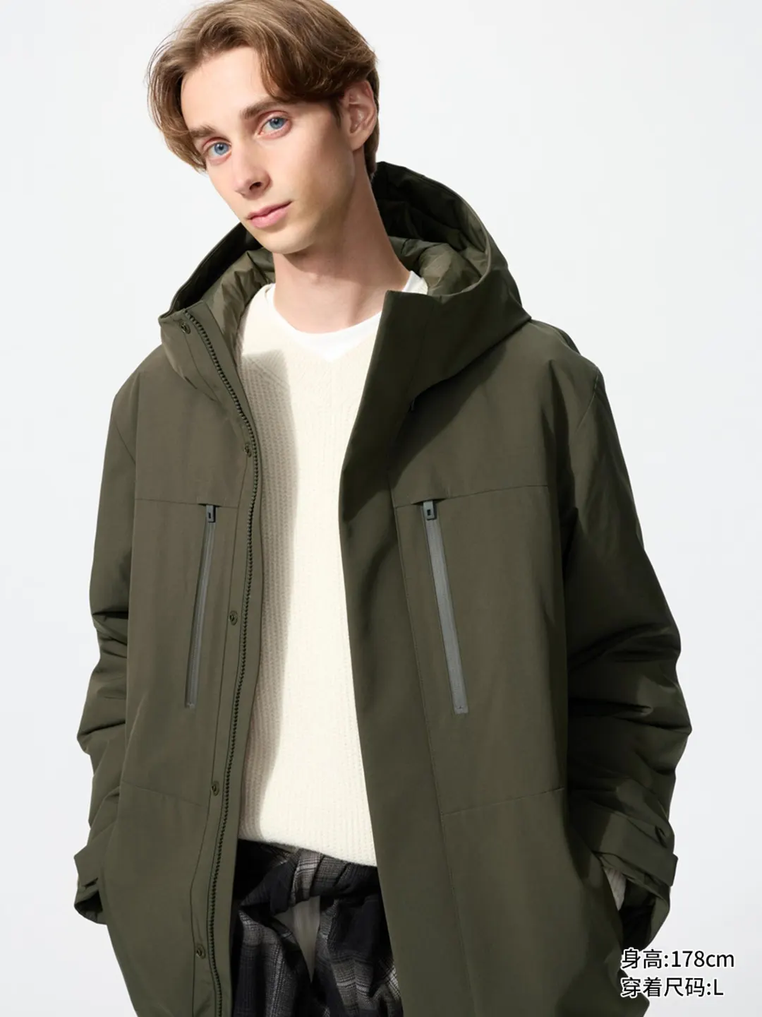 Функциональная многослойная куртка с капюшоном, Uniqlo