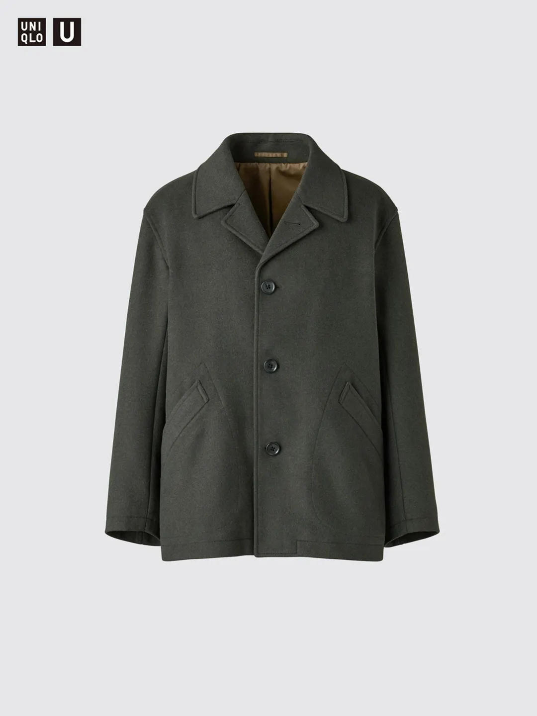 Полупальто из смесовой шерсти, Uniqlo