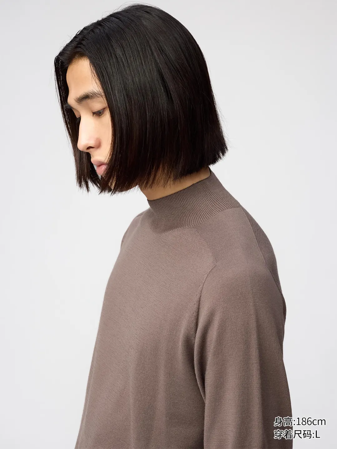 Джемпер 3D с воротником-стойкой, Uniqlo