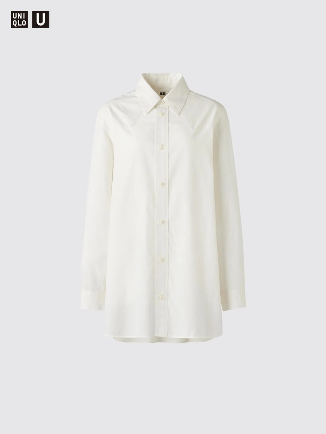 Рубашка удлиненная в клетку, Uniqlo
