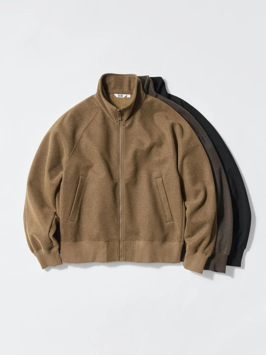 Куртка из материала под замшу на молнии, Uniqlo