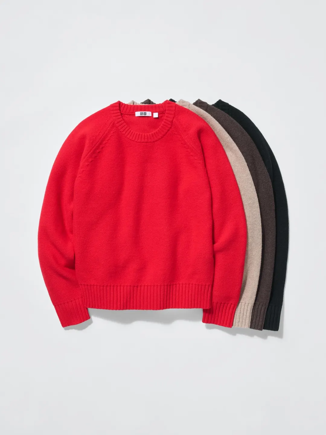 Джемпер из мягкой овечьей шерсти с круглым вырезом, Uniqlo