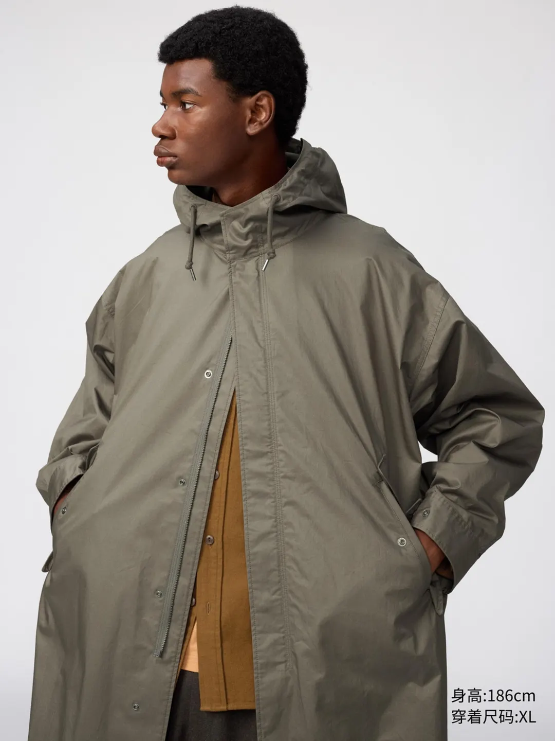 Пальто с капюшоном, Uniqlo