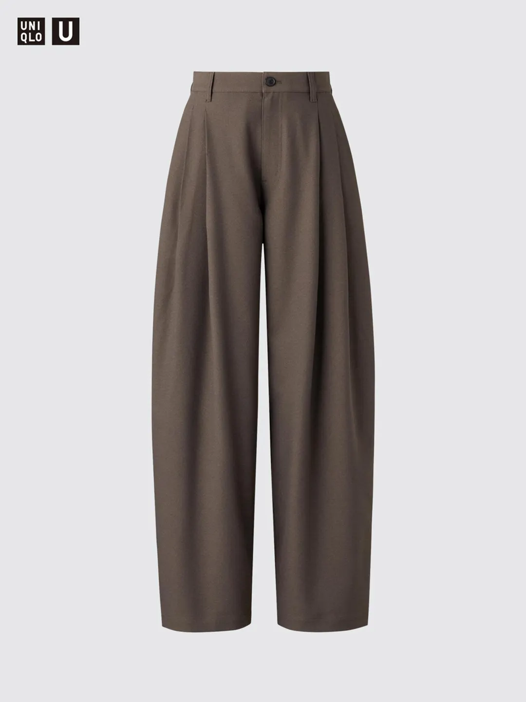 Брюки свободного кроя со складками, Uniqlo