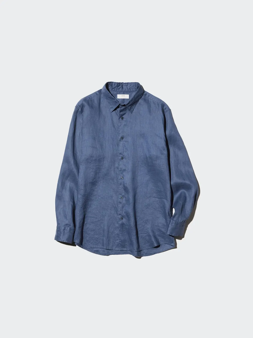 Рубашка из французского льна с длинными рукавами, Uniqlo