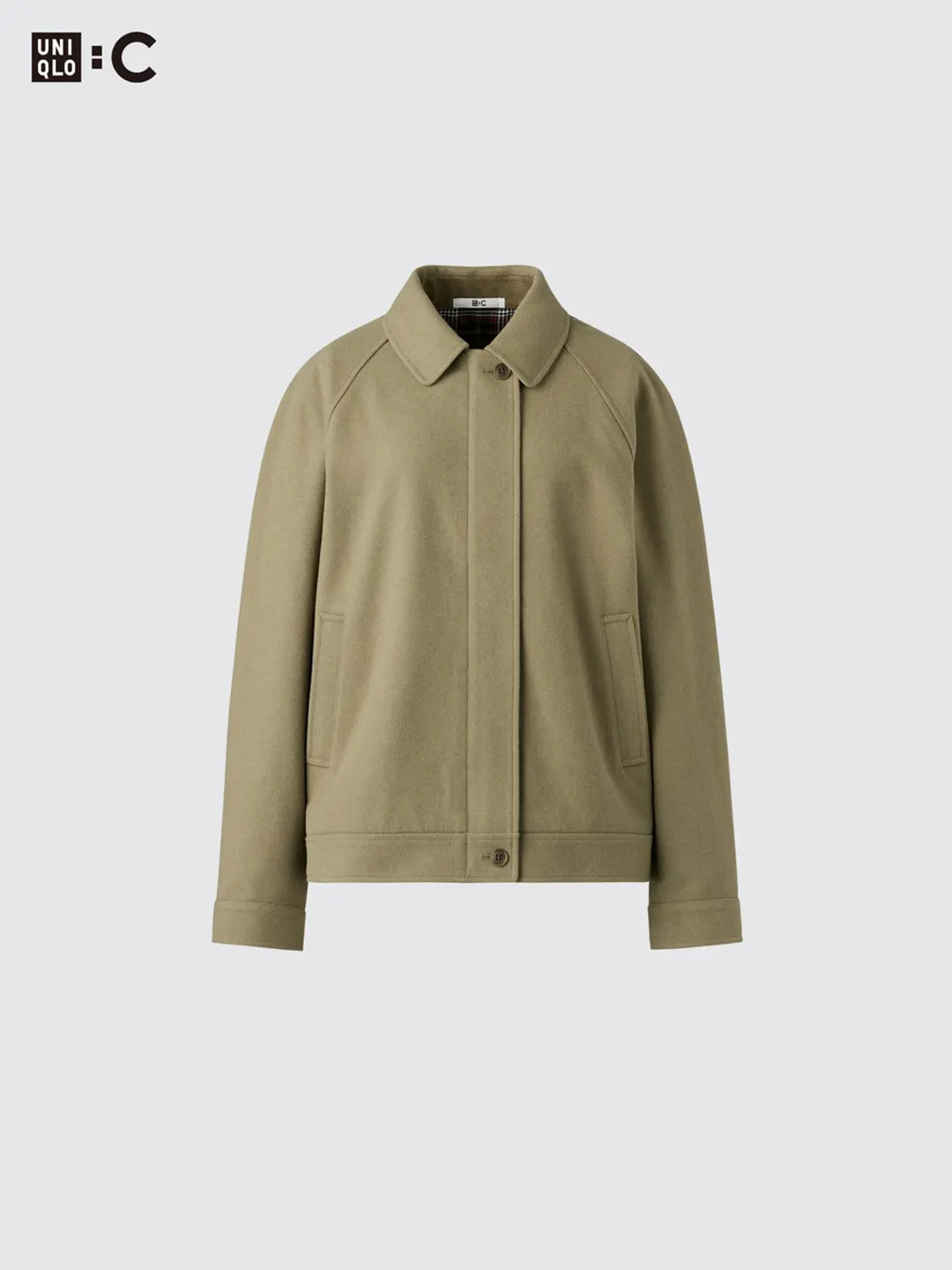 Куртка харрингтон из смесовой шерсти, Uniqlo