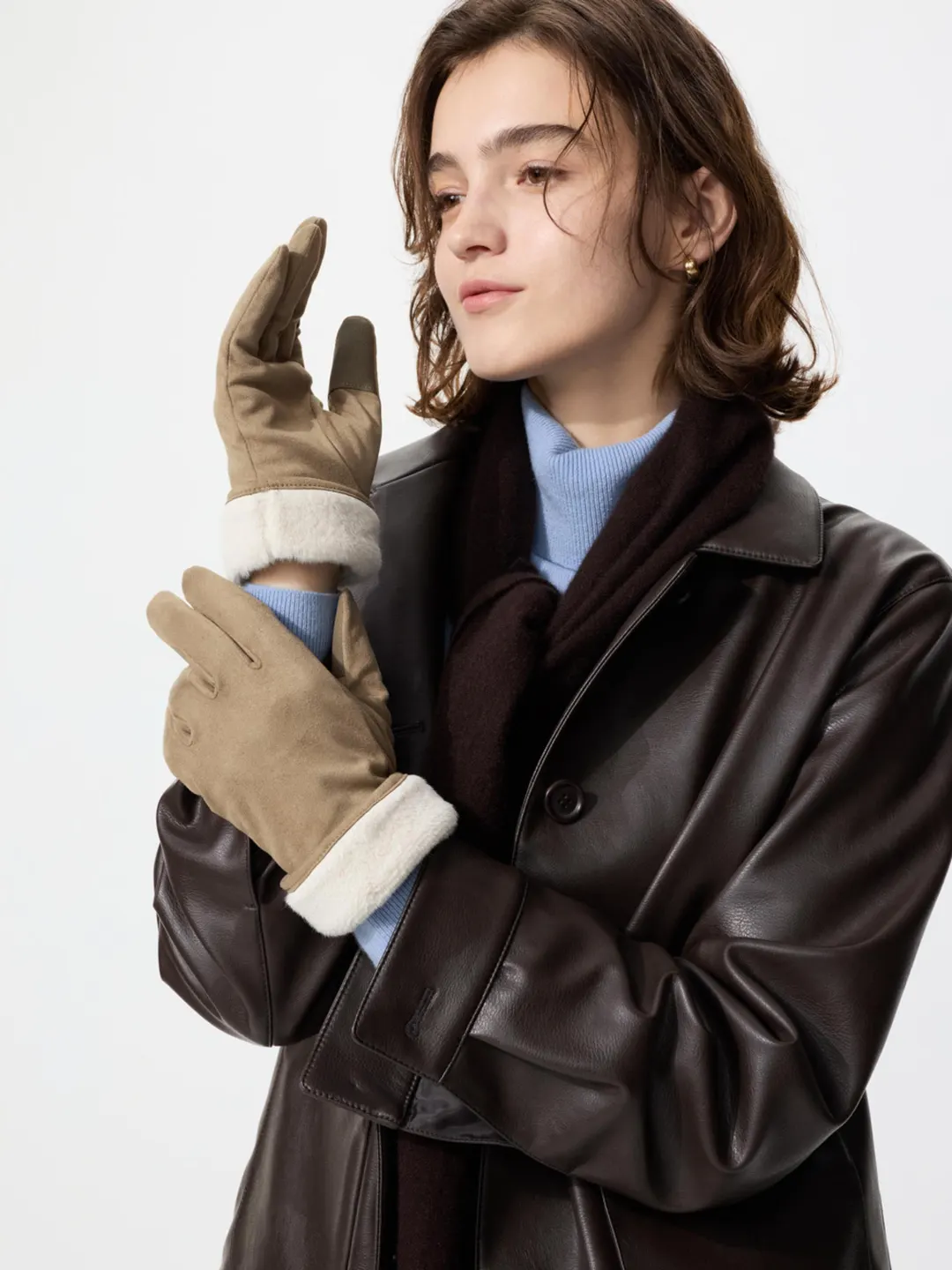 Перчатки с подкладкой HEATTECH для сенсорных экранов, Uniqlo