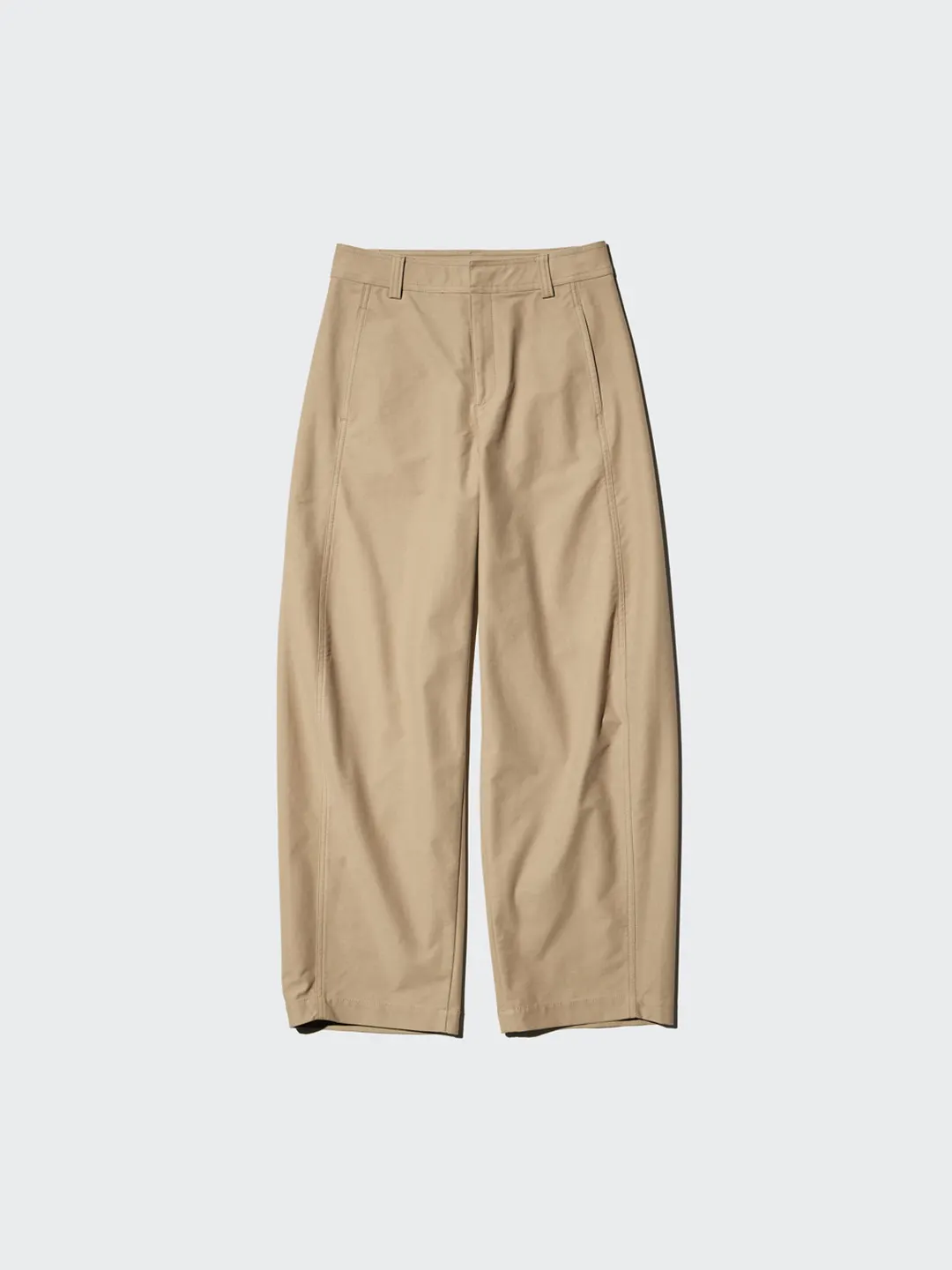 Удлинённые брюки свободного кроя с изогнутыми штанинами, Uniqlo