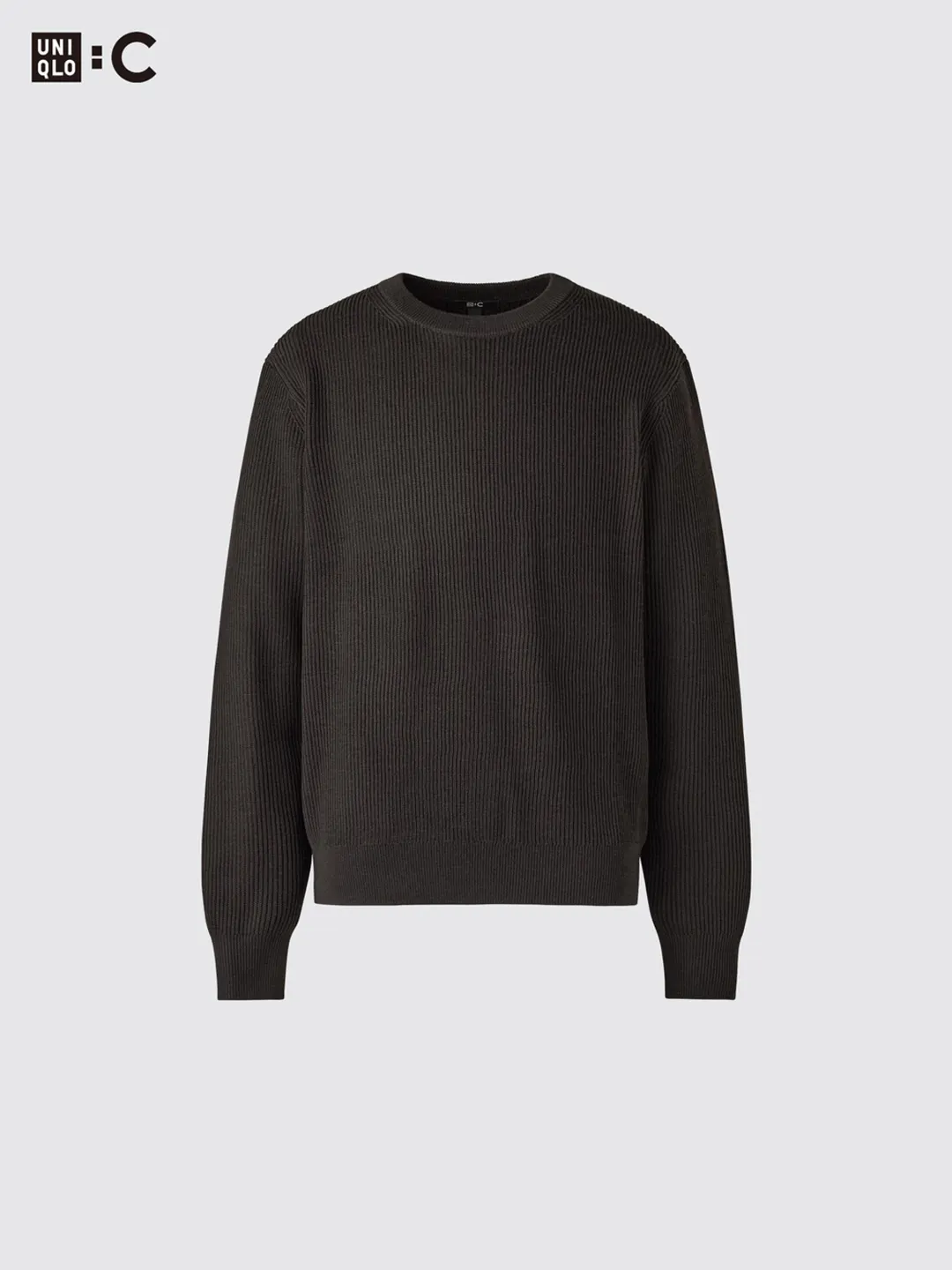 Джемпер из смесовой шерсти с круглым вырезом, Uniqlo