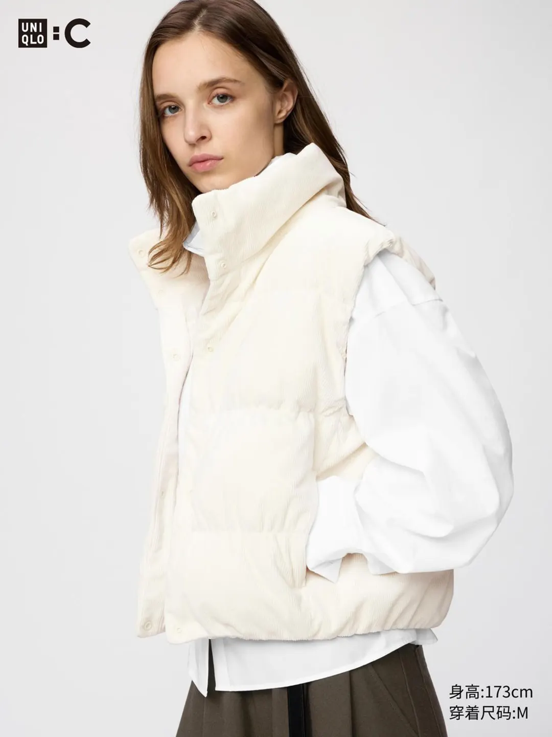 Утепленный жилет из вельвета, Uniqlo