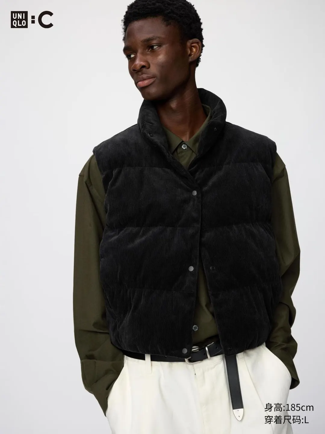 Утепленный жилет из вельвета, Uniqlo