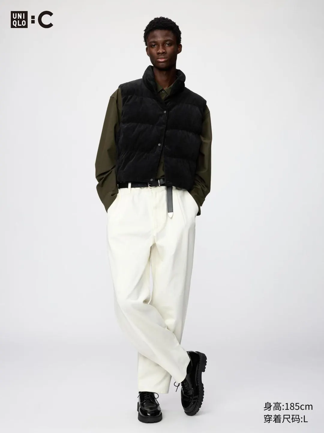 Утепленный жилет из вельвета, Uniqlo